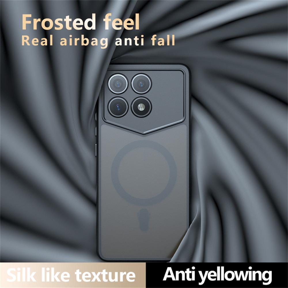 Magnetic Case for Xiaomi Redmi K70 5G/K70 Pro 5G/Poco F6 Pro 5G TPU + PC Matte Skin Touch Phone Cover