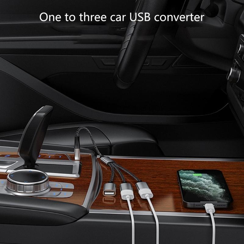 USB Splitter Cable,USB/Type C Male to 2/3 Female Extension Cord Connector,USB Port Hub Data&Charger Power Split Adapter