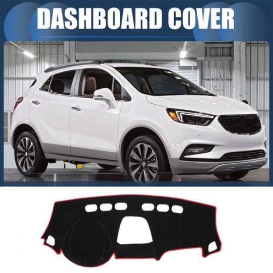 Car Dashboard Dash Cover Mat for Buick Encore 13-16 Sun Protector Pad Black Red