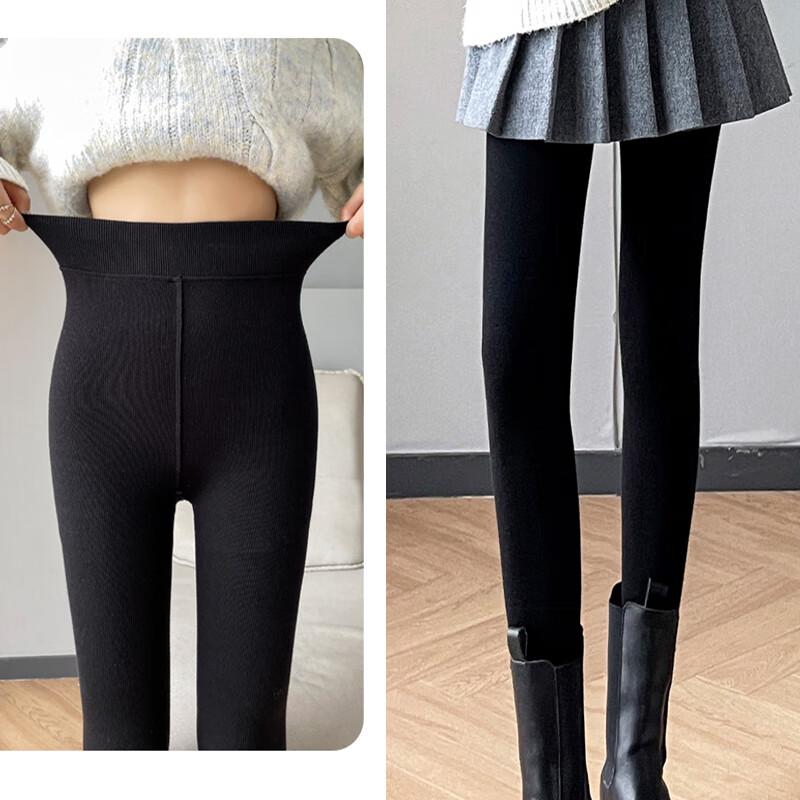 Langsha Women's Slimming Bare-Leg Effect Fleece Tights