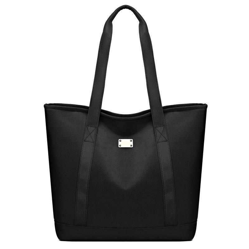 Women's Bag Solid Color Simple Tote Bag Casual Large Capacity Korean Version Women's Trend Versatile Shoulder Bag