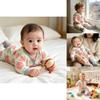 Baby Cotton Romper With Floral Print For Boys And Girls Perfect For Crawling
