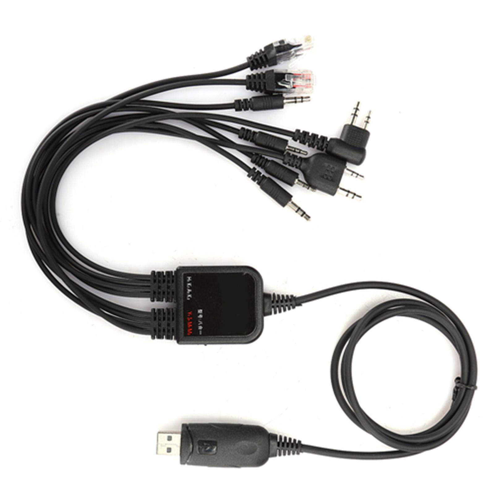 

8 In 1 USB Programming Cable for KENWOOD QuanShengcn Tyt Motorola Radio