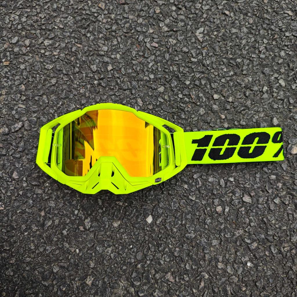Occhiali da sole da moto classici per fuoristrada all'aperto 100% per la guida, occhiali protettivi per casco resistenti al vento e alla sabbia, equipaggiamento fresco per mountain bike