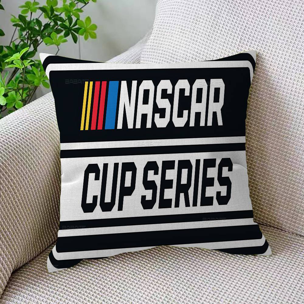 N-NASCARS Racing Car Cushion Cover Inches Farmhouse Decor Home Throw Pillow Covers For Couch Decorations
