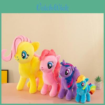 Poupée Poney en Peluche Mignonne Oreiller Animal en Peluche Doux Cadeau Parfait Pour l'Anniversaire des Filles
