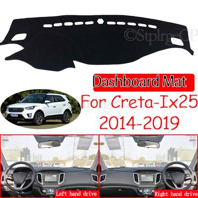 Anti-Slip Mat Dashboard Cover Pad Sunshade Dashmat Carpet Car Accessories for Hyundai Creta Ix25 2014 2015 2016 2017 2018 2019