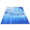Shower Curtain Polyester Fiber Waterproof Colorful Printing with 12pcs Hook for Home Bathroom