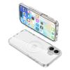 For iPhone 16 Case Compatible with MagSafe Airbag Design PC+TPU Clear Phone Cover