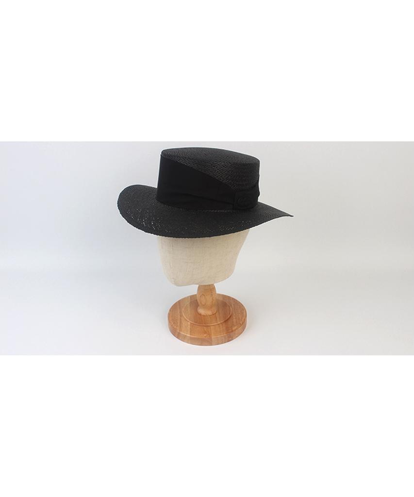 Bold Line Black Panama Hat