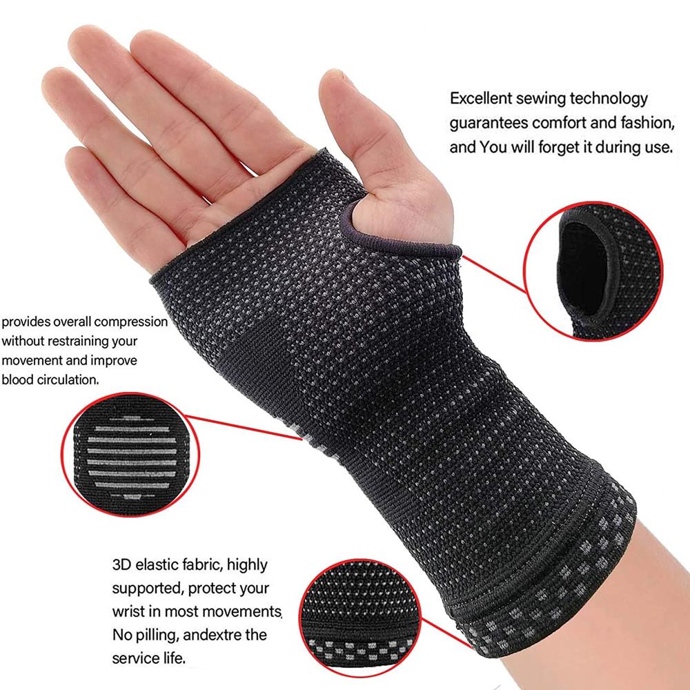 1PC Professional Wristband Compression Wrist Guard Arthritis Brace Support For Men Women Sports Elastic Palm Glove
