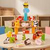 Wooden Animal Bead Threading Toy Preschool Lacing Beads Set Screen-Free