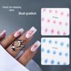 Thin & Durable Nail Stickers: Classic Silver Blush Gradient with Hearts & Stars Decals
