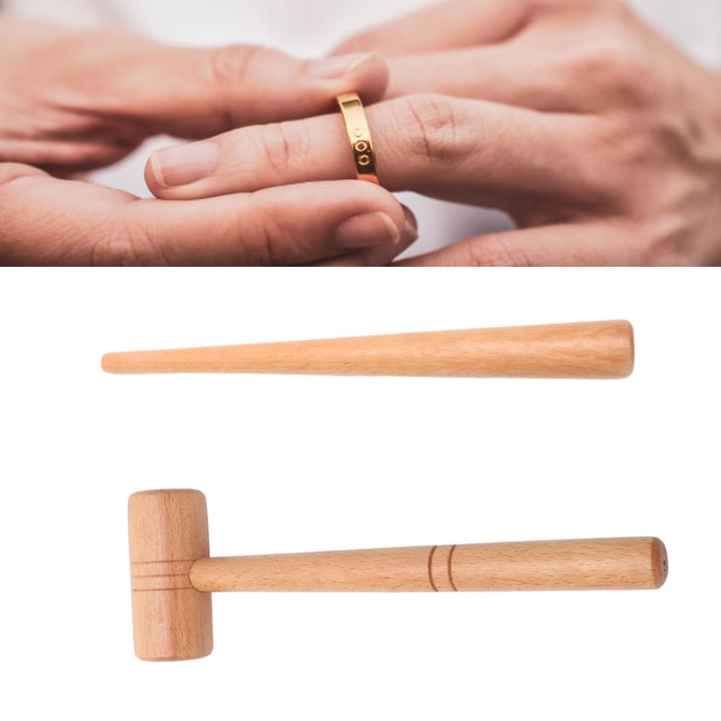 Wood Jewelry Hammer Jewelry Repair Hammer Rings Making Tool Rings Adjuster Repair Tool Jewelry Crafting Tool for Jewelry