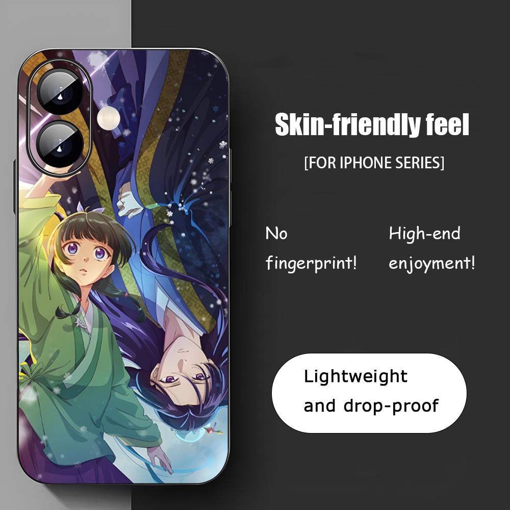 

Maomao Anime Popular Phone Case For iPhone 16 15 14 13 12 11 X XR XS 8 Plus Mini Pro Max Soft black Shockproof Cover iPhone 12 Mini