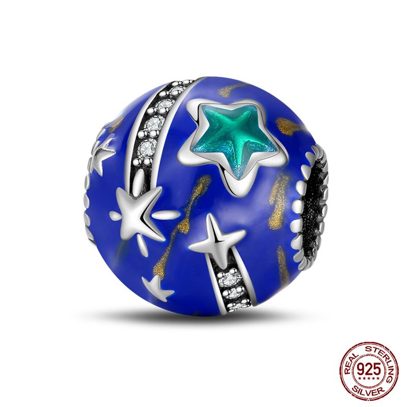 Fashion Copper Astronaut Space Series Charms Beads Fit Qikaola Original Bracelets Diy Anniversary Jewelry