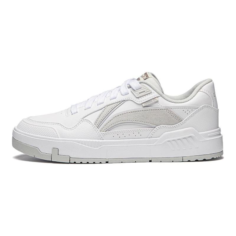 Li-Ning Common 80s Mens Low Top Skate Shoes White Fashion Comfort Wear Resistant AGCU157-2 44