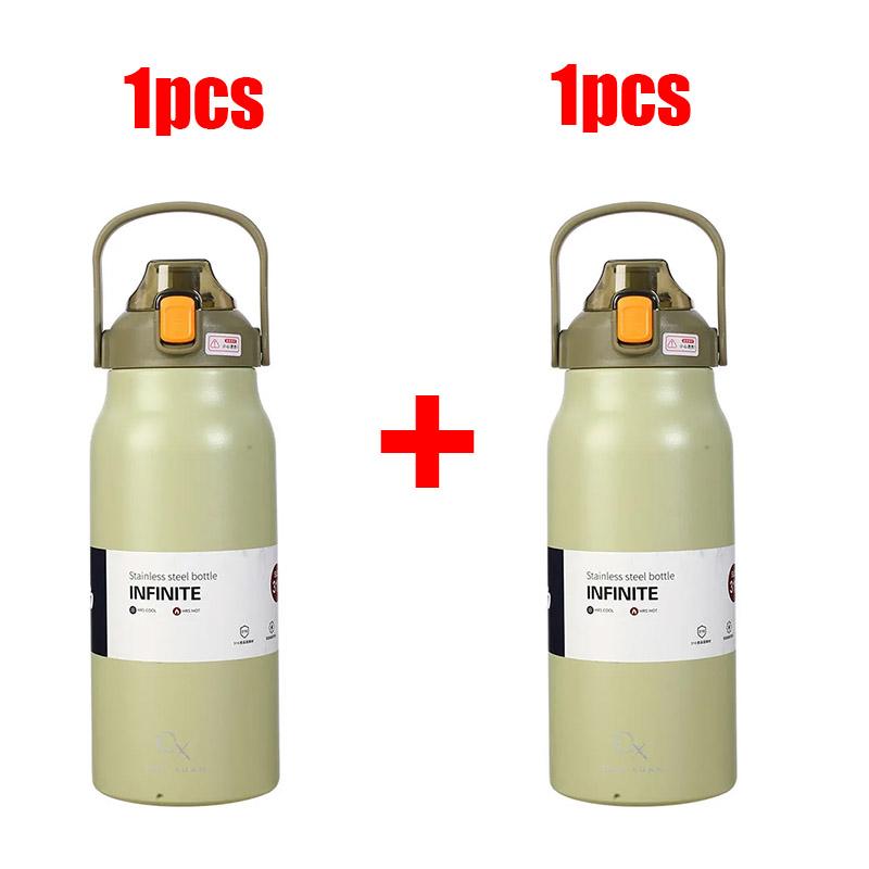 1,3 l/1,7 l Großvolumige Thermoflasche Outdoor-Becher Edelstahl-Thermoskanne Wasserflasche Tragbare Vakuumflasche Kalt- und Heiß-Trinkbecher