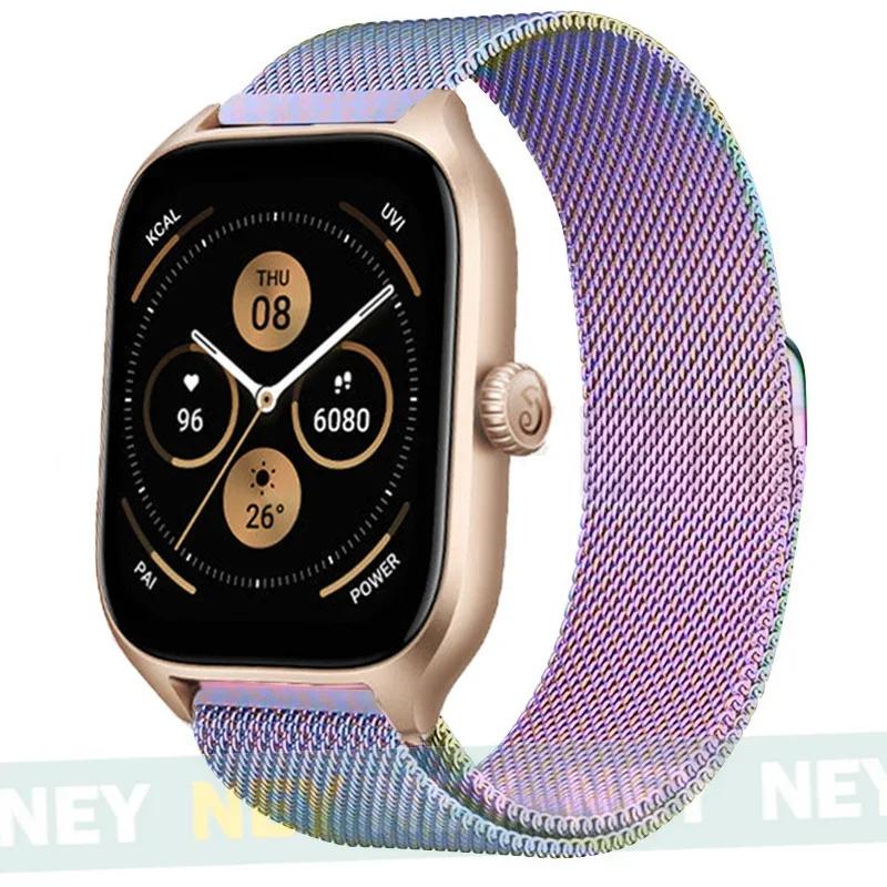 Milanese Loop For Amazfit GTS/GTR-4-3-2-2e-Mini-Pro/stratos 3 Metal Bracelet 20mm 22mm Watch Band for Amazfit bip-U-S-lite Strap