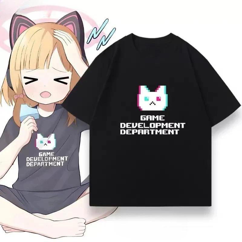 

Blue Archive Azure Feather Momoi Same Style Short-Sleeve T-Shirt Cosplay Game Clothing for Men and Women 4XL