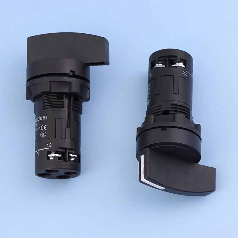 22Mm Key Knob Switch 1No1Nc 2/3 Position Self Locking Select Rotary Power Button Lock Switch Power Conversion Switch 10A On Off