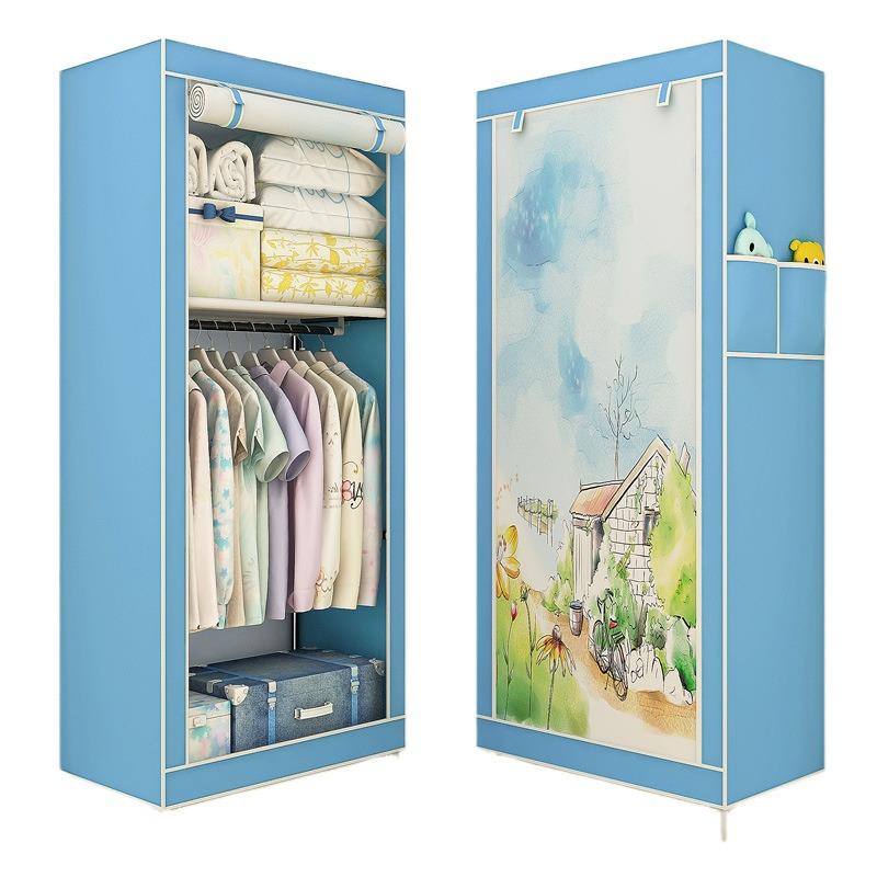 Yarui Fan Compact Dustproof Cloth Wardrobe for Dormitory