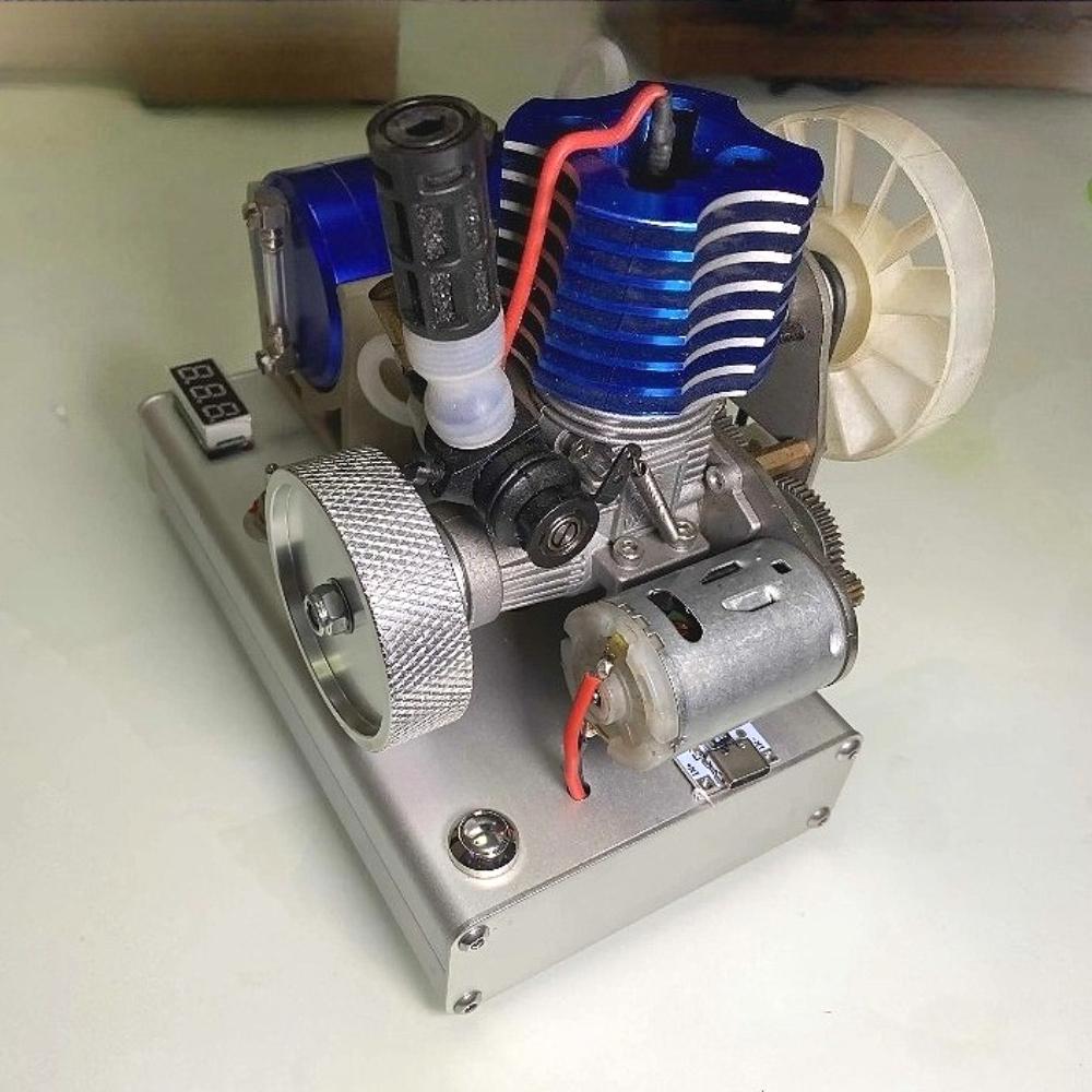 18 Level Methanol Engine Model Modification One Button Electric Start Digital Display Side Exhaust Methanol Engine Model