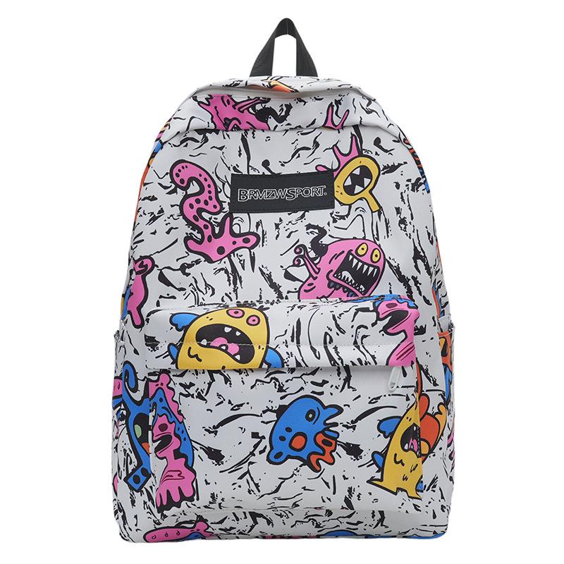 

Junior high school students Korean version of high value large capacity multi-compartment schoolbag casual fashion simple versatile trend backpack 30*15*42