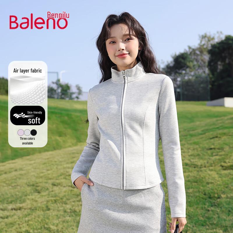 

Baleno Women s Air Layer Stand Collar Cardigan Sweatshirt XL