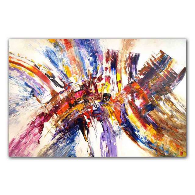 New Nordic Abstract Art Canvas Painting Aesthetic Color Graffiti Poster Office Wall Painting Living Room Home Decoration Mural No Frame