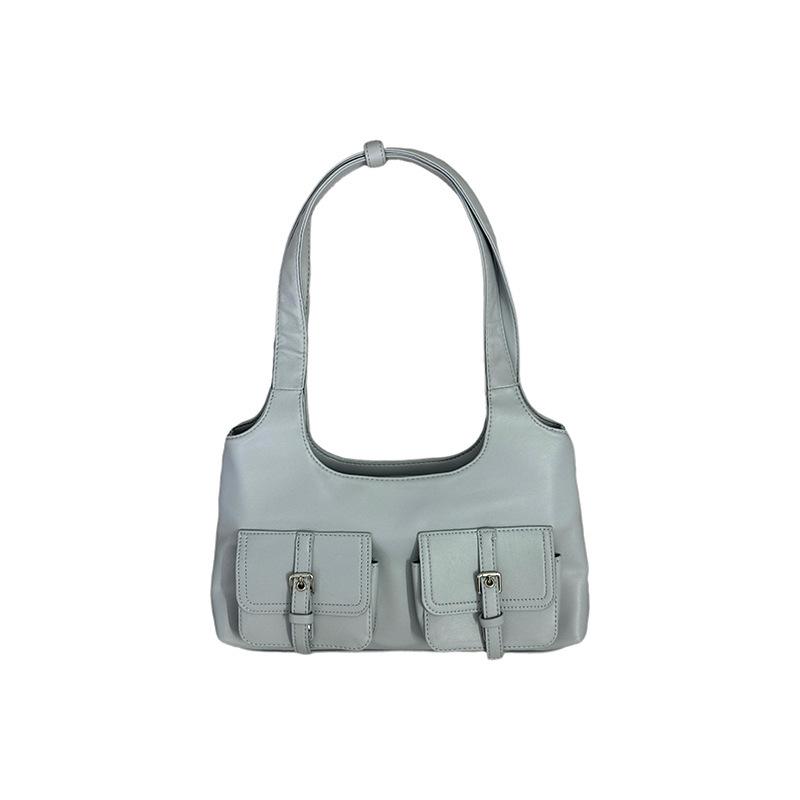 This Motorcycle Bag Features A Fashionable Double-pocket Design, Is A Versatile Shoulder Bag and A Women's Underarm Bag