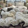 insA Cotton Bed Four-piece Set Pure Cotton New Maternal and Infant Grade Bed Sheet Quilt Cover Student Dormitory Three-piece Set