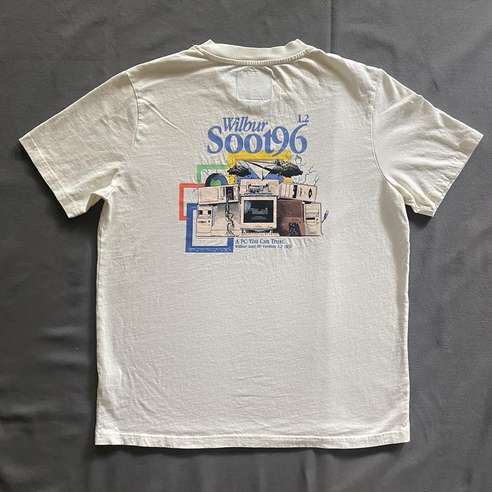Vtg 1996 Wilbur Soot 1.2 Operating System T Mens M White Computer 90s Unisex T-Shirt XXL