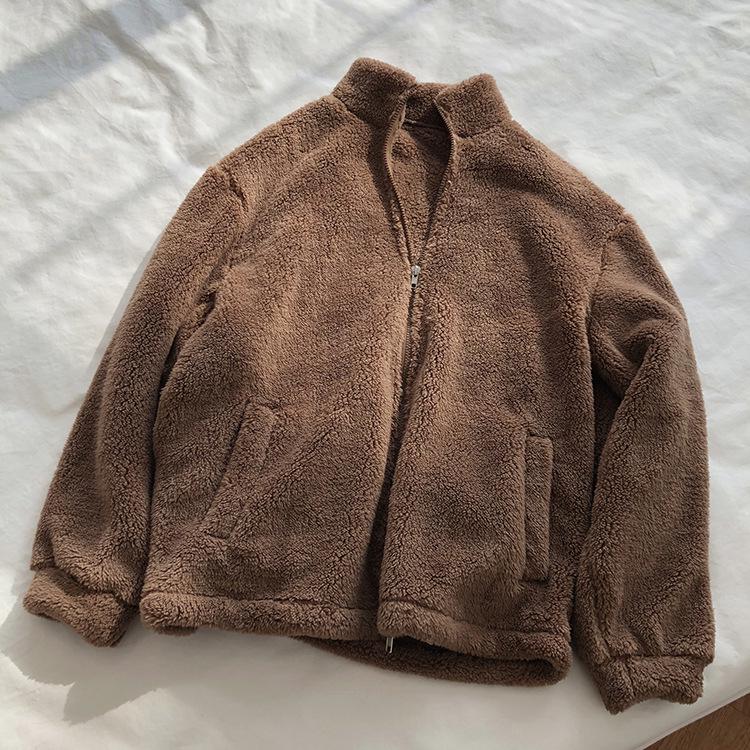 Women's Winter Plush Fleece Zip-Up Sweater