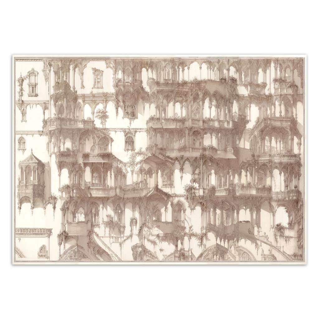 Tapeta Kolumny architektura abstrakcja