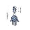 Charms Original Copper Magic Eye Hand Pendant Beads Fit Bracelet Diy Fine Gift Women Delicate Jewelry Accessory