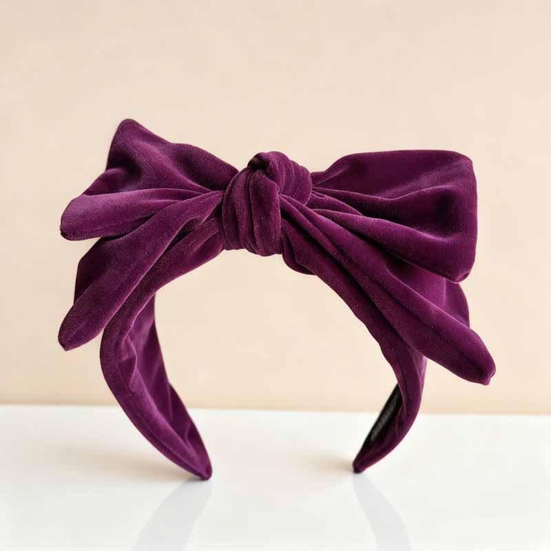 Vintage Applique Large Butterfly Knot Hairband for Women  Featuring Elegant and Luxurious Style  Wide-edge  Fashionable Headband and Hair Accessory