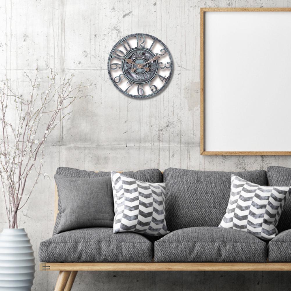 12 zoll Vintage/Retro Wanduhr Garten IP44 Wasserdicht Dekorative Wanduhren Batterie Betrieben Cloc