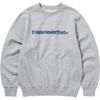 Thisisneverthat SS25 Loose Ribbed Edge Letter Print Casual Comfortable Crewneck Sweatshirt Unisex sweatshirt Gray TN250TSWCW03HGR