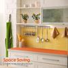 Utensil Hangers with 6 Hooks Space Saving Wall Utensil Holder Kitchen Utensil Hooks No Drilling Wall Mounted Adhesive Wall Hooks