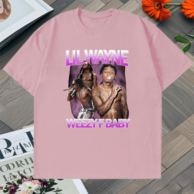 Hot Sale Rapper Lil Wayne Weezy F Baby Graphic T Shirt Print 100 Cotton Unisex Women Short Sleeve Tshirts Gothic Unisex Clothing