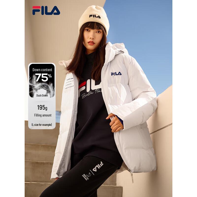 FILA Men's Winter Thickened Hooded Down Jacket
