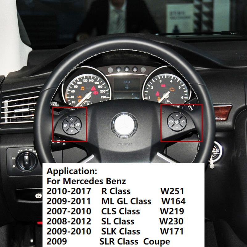 Car Multi-Function Steering Wheel Switch Control Button For Mercedes W164 ML GL W251 R Class W219 W230 W171 350 400 450 500