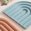 High Temperature Resistant for Hot Silicone Mat Pot Potholder Rainbow Heat Trivet Dishes Teapots Non-Slip Table Placemat Kitchen Home