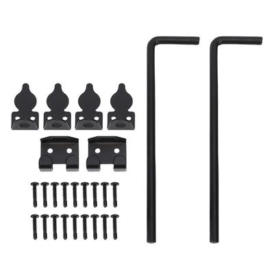 2Pcs Heavy Duty Cane Bolt Gate Drop Rod Efficient Locking Weather Proof Steel Gate Bolt Hardware