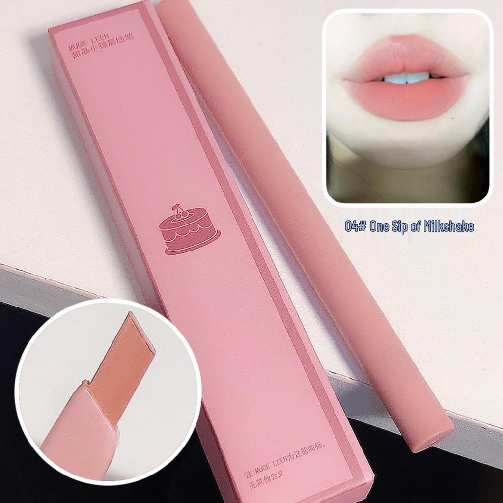 MUGE LEEN Waterproof Long-Lasting Automatic Lip Liner – Precise, Non-Smudging Lip Outline Pencil.