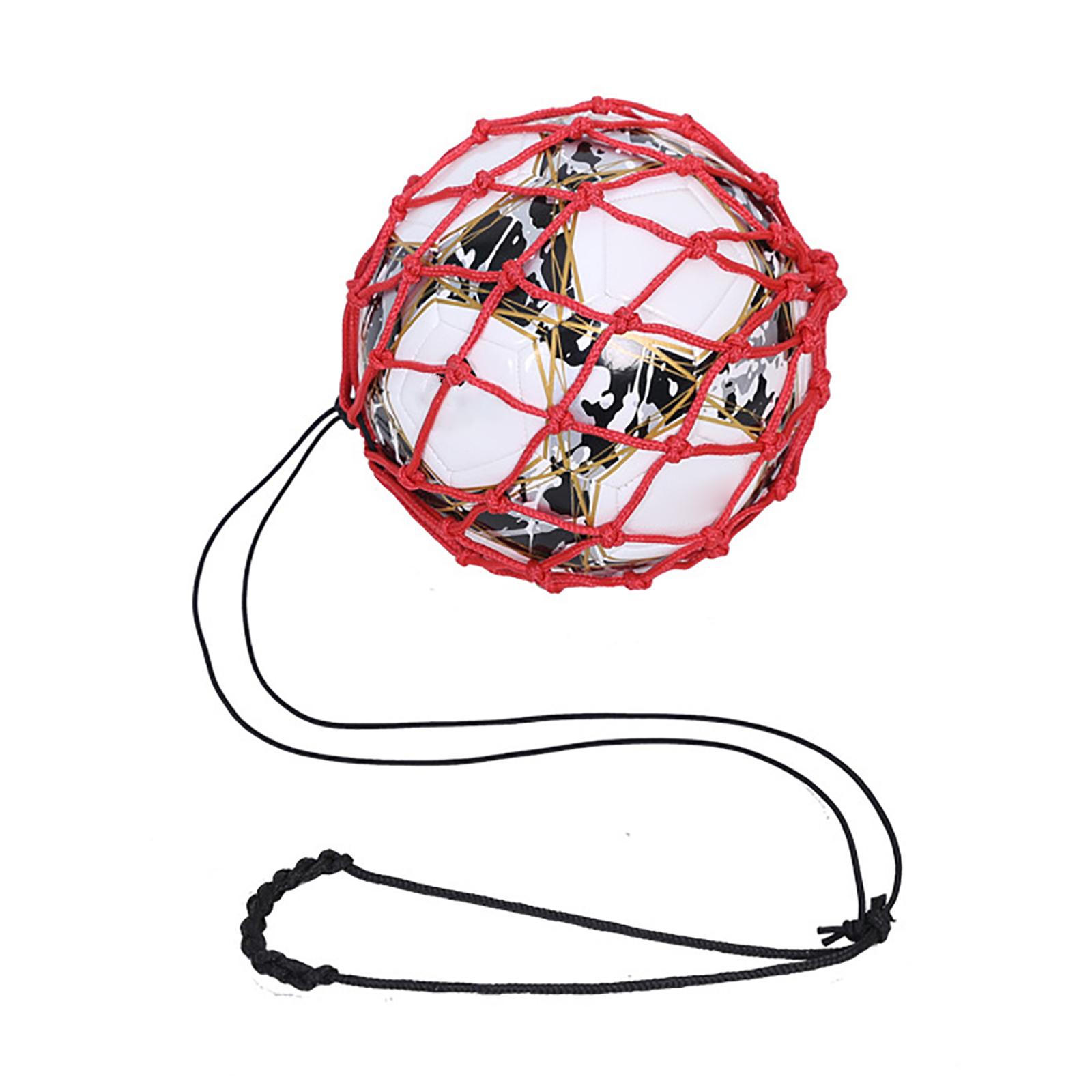 

Solo Soccer Kick Trainer Soccer Ball Net Bungee Training Juggling Net Soccer Training Practice Soccer Kick Throw Trainer червоний