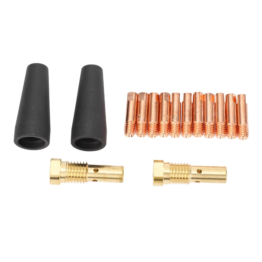 15 Stück Fülldraht Gaslos Düsenspitzen Set K34931 mit 0,039in 1mm Elektrode für FC9080GL MIG