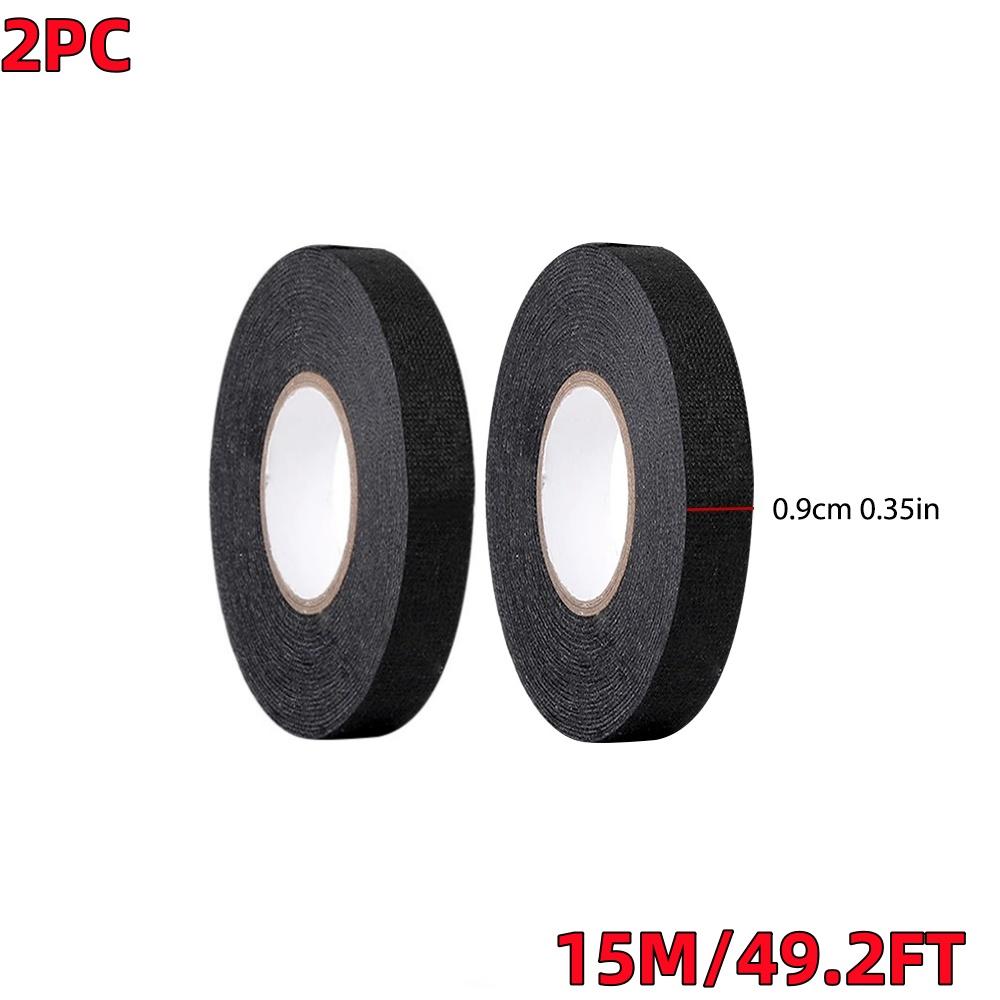 Automobilová tkanina Páska svazku vodičů Tepelná odolnost Vodotěsná Izolační Elektrická páska Černá Samolepicí textilní páska