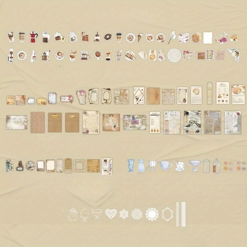 

1 шт. Матеріал для серії книг «Довга ніч» Креативний папір для матеріалу для блокнота в стилі ретро Матеріал для колажу для блокнота Картковий папір